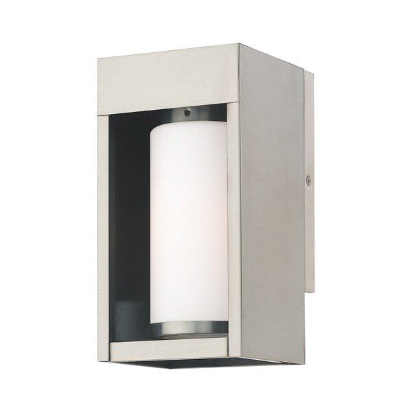 Bleecker 1 Light Brushed Nickel Outdoor