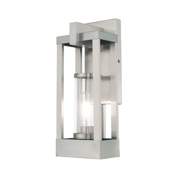Delancey 1 Light Brushed Nickel Outdoor Wall Lantern