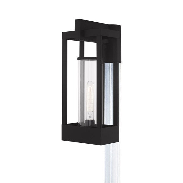 Delancey 1 Light Black Outdoor Post Top Lantern