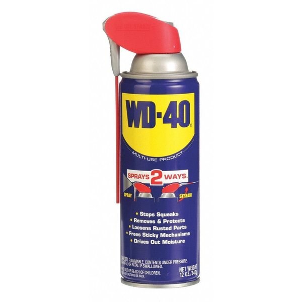 Multi-Use Lubricant with Smart Straw 2-Way Sprayer, -60 to 300 Degree F, 12 oz Aerosol Can, Amber