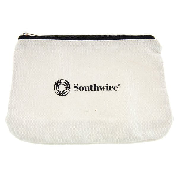 Canvas Zipper Bag 12In, Canvas