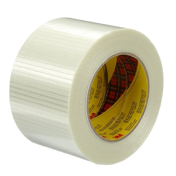 Filament Tape, 75 mm x 50 m, Clr, PK12
