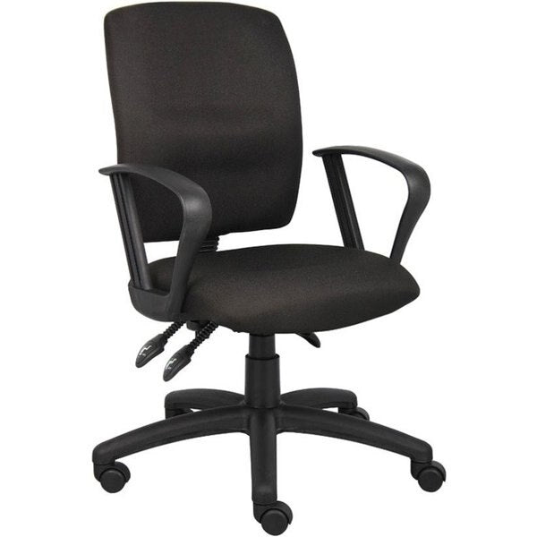 Fabric Task Chair, Loop, Black