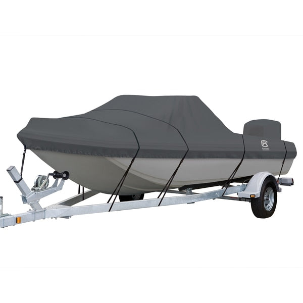 StormPro Heavy Duty Tri-Hull Outboard Cover, 15 ft 6 in - 16 ft 6 in L