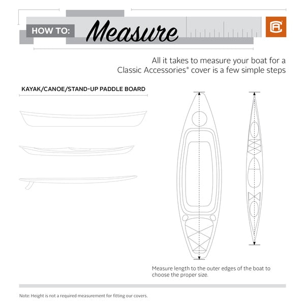 Stellex Model 1 Canoe/Kayak/Stand-Up Board Cover, Blue, 12 ft L