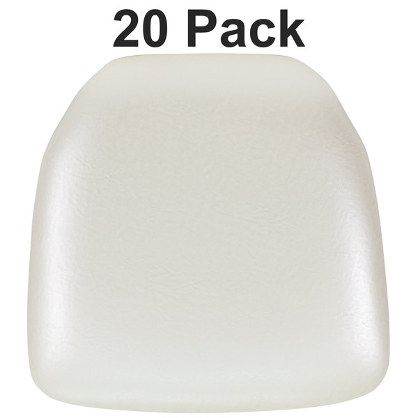 Hard Ivory Vinyl Chiavari Chair Cushion, PK20