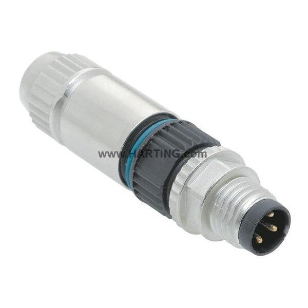 M8 Circular Connector, 3 Poles, 4 A