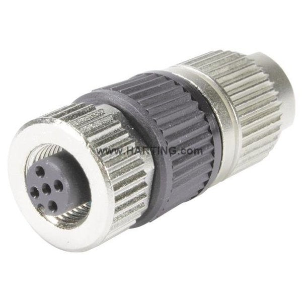M12 Circular Connector, 4 Poles, 4 A