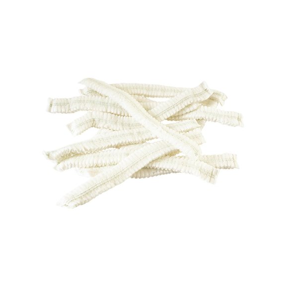 SMS Pleated Bouffant Cap, White, L, PK1000