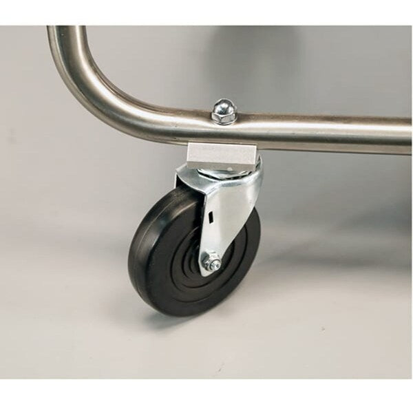 Tubular Frame Stainless Steel 2-Shelf Cart;500 lb Capacity, 15-1/2
