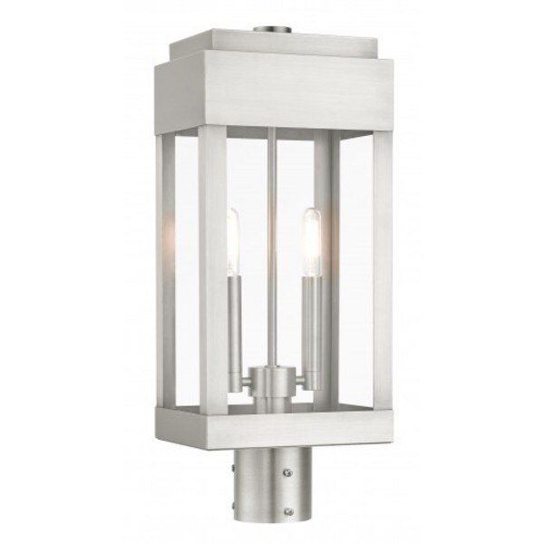 Brushed NickelOutdoor Post Top Lantern, 2