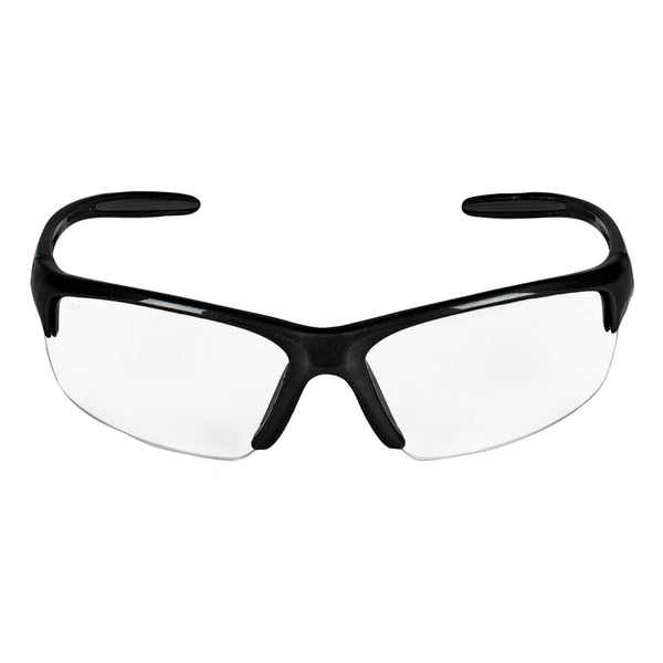 Safety Glasses, Wraparound Clear Polycarbonate Lens, Anti-Fog, Scratch-Resistant