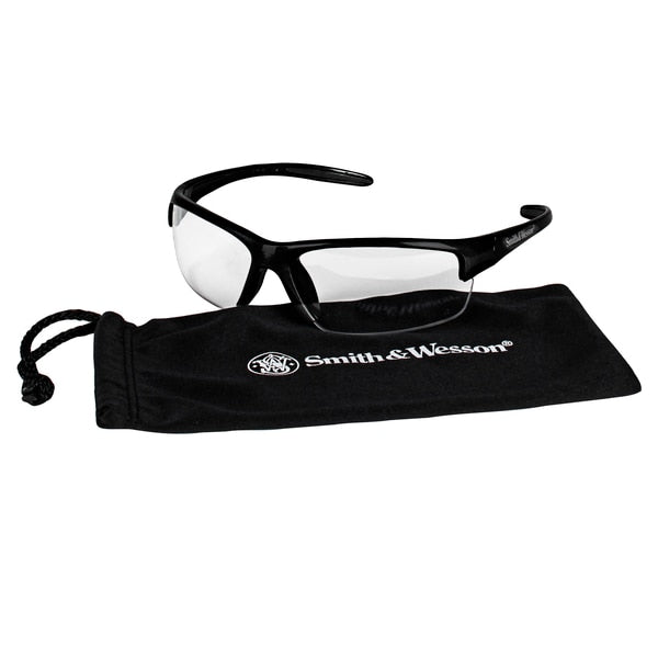 Safety Glasses, Wraparound Clear Polycarbonate Lens, Anti-Fog, Scratch-Resistant