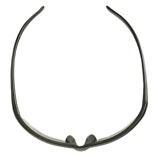 Equalizer Safety Glasses, Anti-Fog, Scratch-Resistant, Wraparound, Gray Half-Frame, Smoke Lens