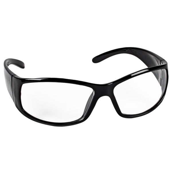 Safety Glasses, Wraparound Clear Polycarbonate Lens, Anti-Fog, Scratch-Resistant