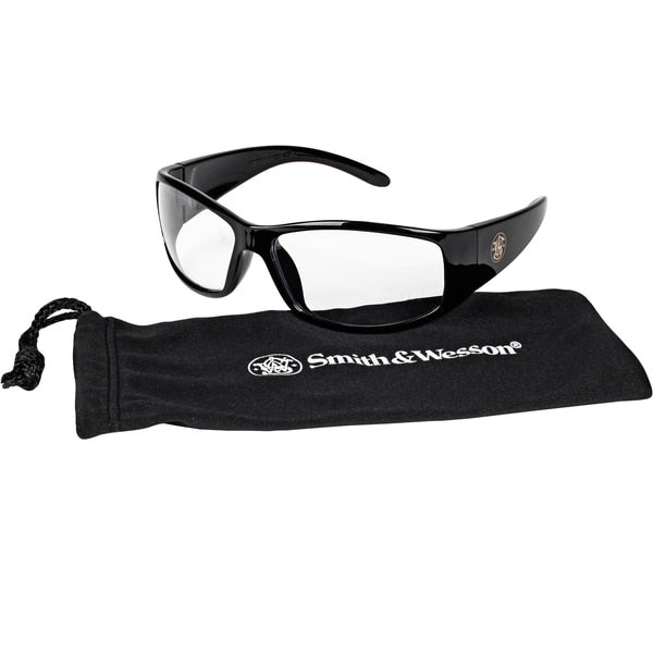 Safety Glasses, Wraparound Clear Polycarbonate Lens, Anti-Fog, Scratch-Resistant