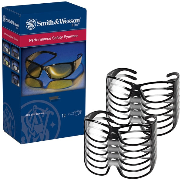 Safety Glasses, Wraparound Clear Polycarbonate Lens, Anti-Fog, Scratch-Resistant
