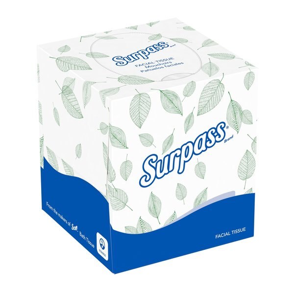 Facial Tissue, 3240ct., White, 2 Ply, PK36