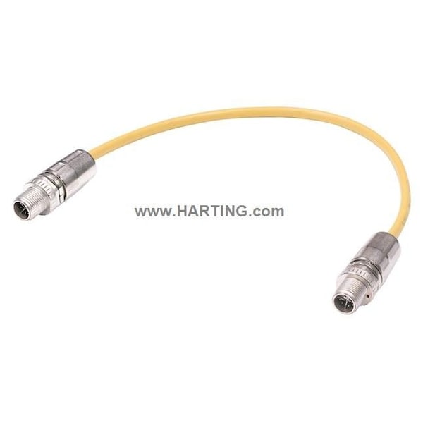 Cordset, 5m, Yellow, 26 AWG
