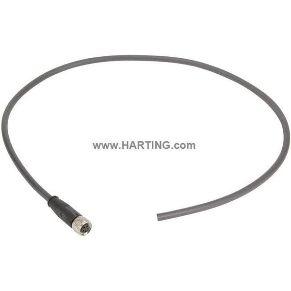 Cordset, 0.5 m Cable, PUR, Black