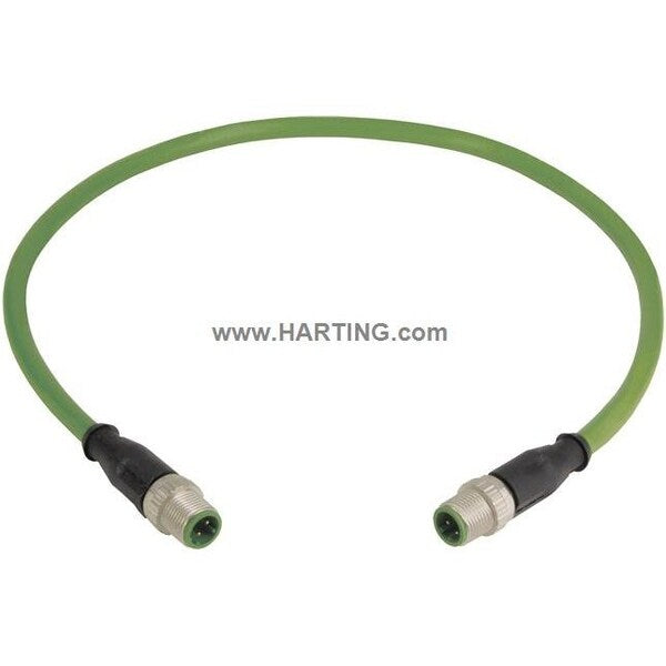 Cordset, 2m, Green, 22 AWG