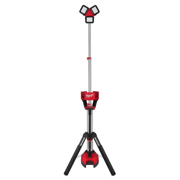 Cordless Tripod Light, M18 Battery, Rocket Series, 84 in Max Height, 6,000 Lumens, 10 Hour Run Time