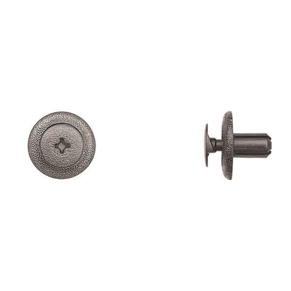 Blk Nyln Phllp Screw Ret 7mm Hole Size 12mm Stem L PK10