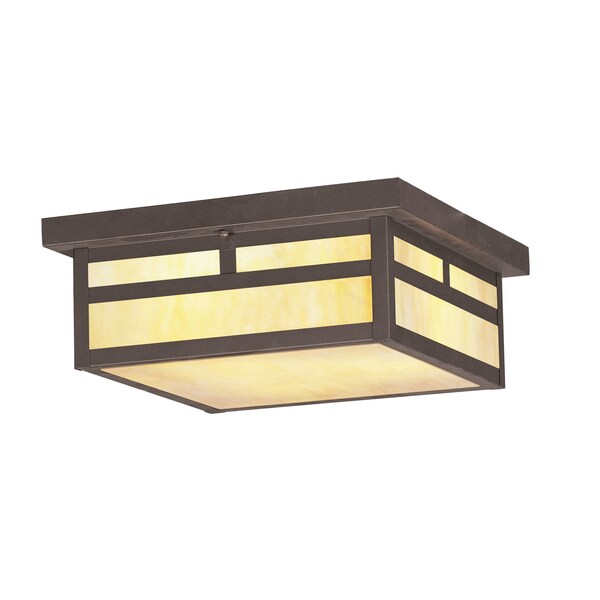 Montclair Mission 3 Light Bronze Outdoor Ceiling Mount