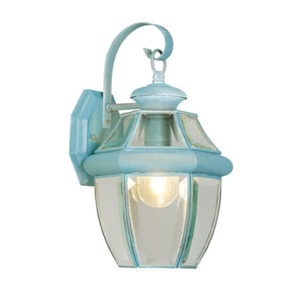Monterey 1 Light Verdigris Outdoor Wall Lantern