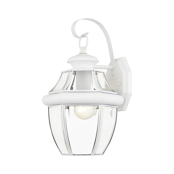 Monterey 1 Light White Outdoor Wall Lant