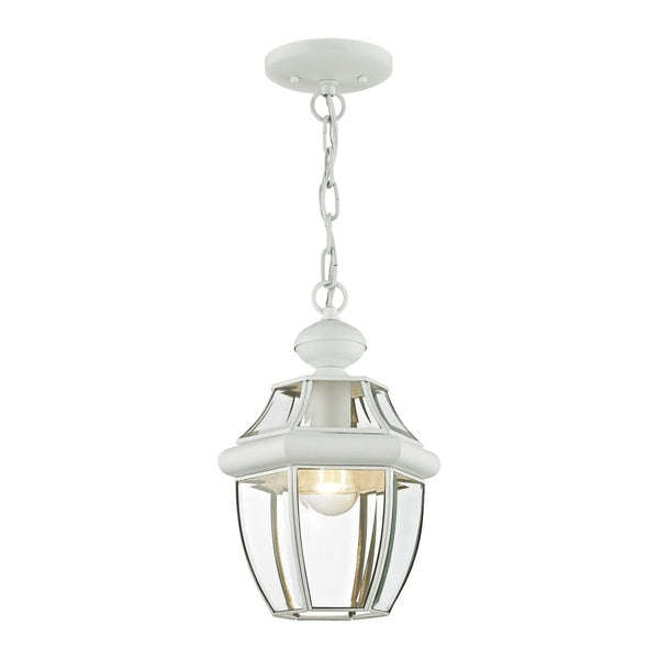 Monterey 1 Light White Outdoor Pendant L