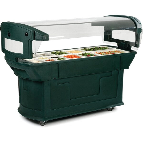 Food Bar, 6 ft. x 2 ft. x 4.5 ft., Black