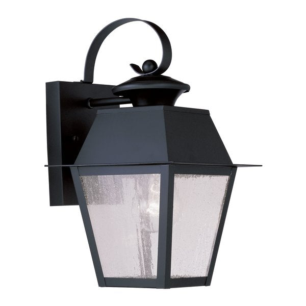 Mansfield 1 Light Black Outdoor Wall Lantern