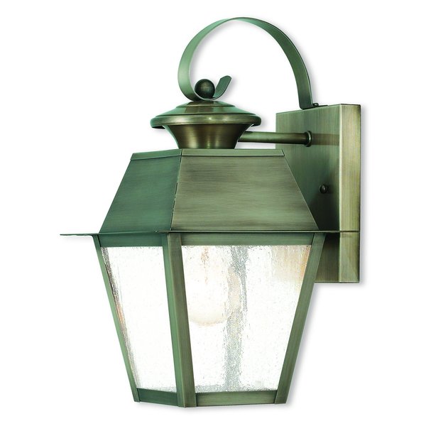 Mansfield 1 Light Vintage Pewter Outdoor