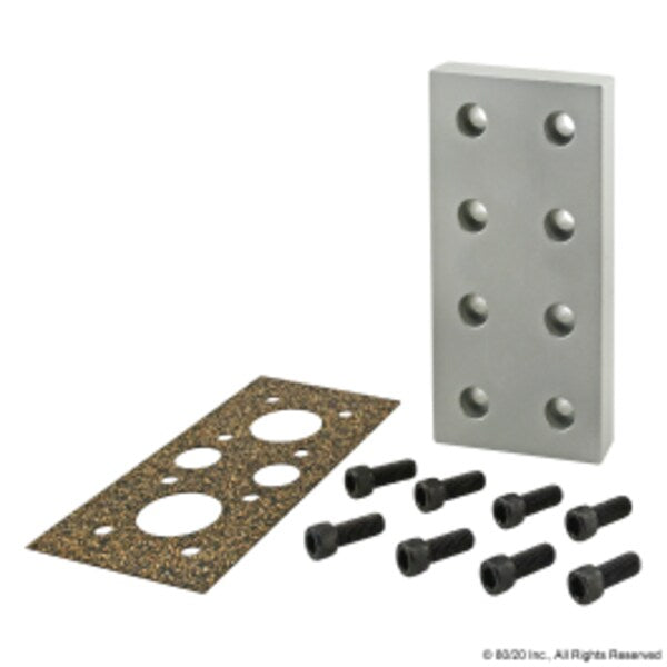 Pressure Manifold, Stopper Plate, 8 Hole