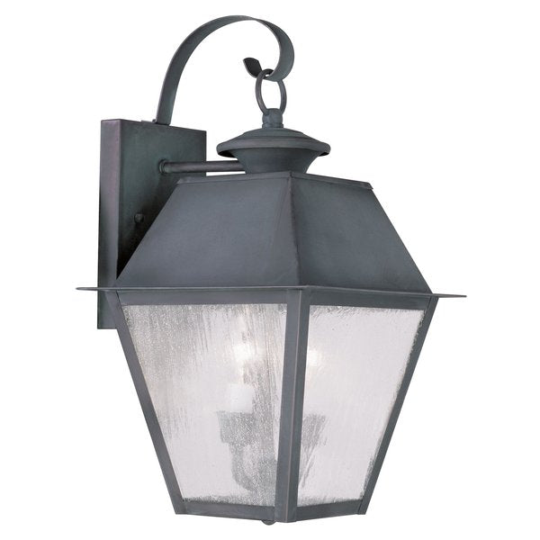Mansfield 2 Light Charcoal Outdoor Wall