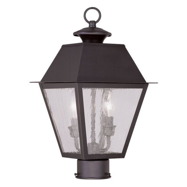 Mansfield 2 Light Bronze Outdoor Post Top Lantern