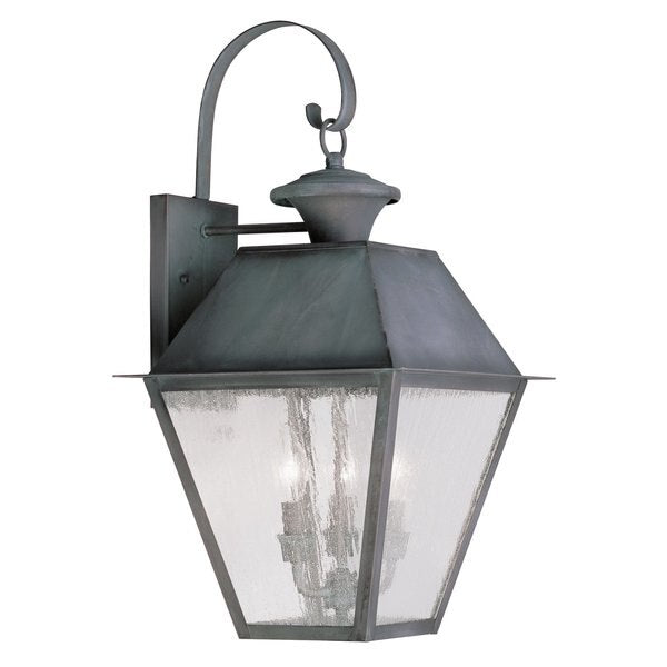 Mansfield 3 Light Charcoal Outdoor Wall