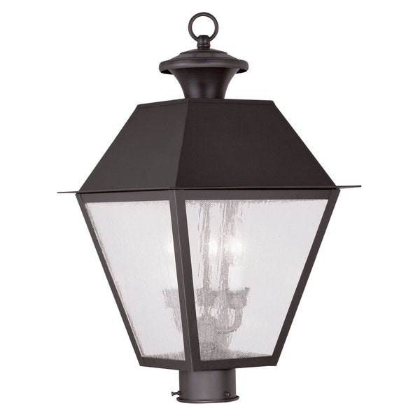 Mansfield 3 Light Bronze Outdoor Post To