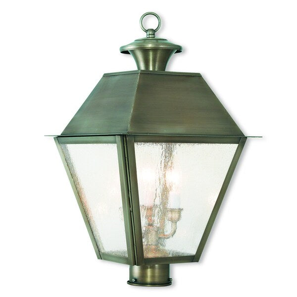 Mansfield 3 Light Vintage Pewter Outdoor