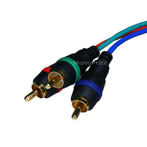 Proj cord, VGA(HD15) to 3 RCA Male, 6ft