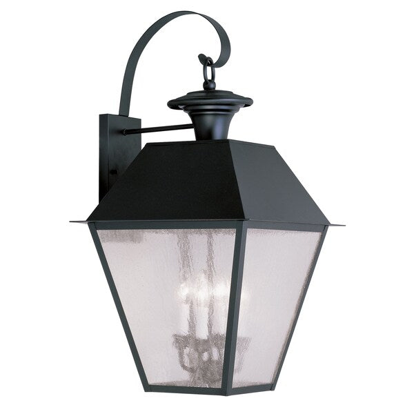 Mansfield 4 Light Black Outdoor Wall Lan