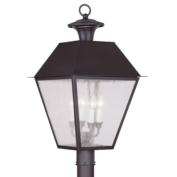 Mansfield 4 Light Bronze Outdoor Post To