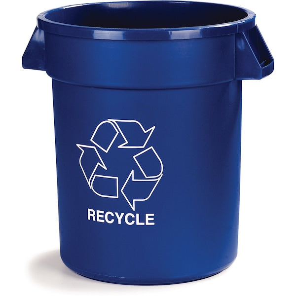 32 gal Trash Can, Blue