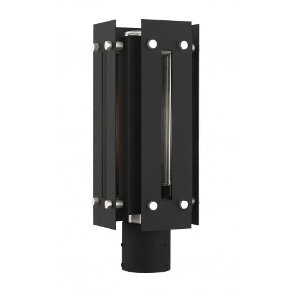 Black with Brushed Nickel Accents Outdoo