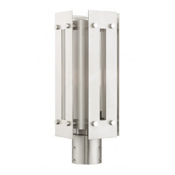 Brushed Nickel Accents Outdoor Post Top