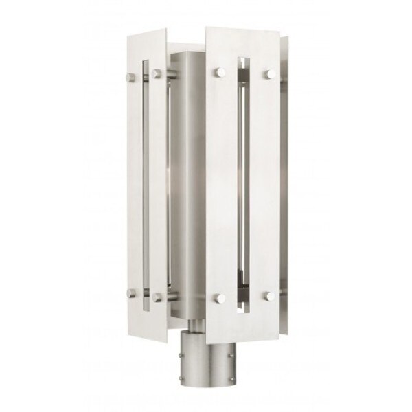 Brushed Nickel Accents Outdoor Post Top