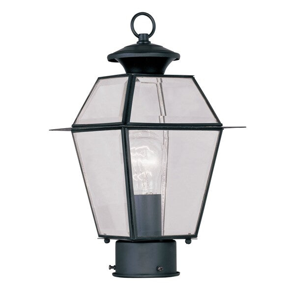 Westover 1 Light Black Outdoor Post Top Lantern