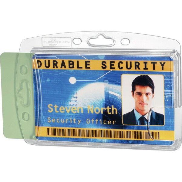 ID Badge Holder, Dual, Shell Style, PK10
