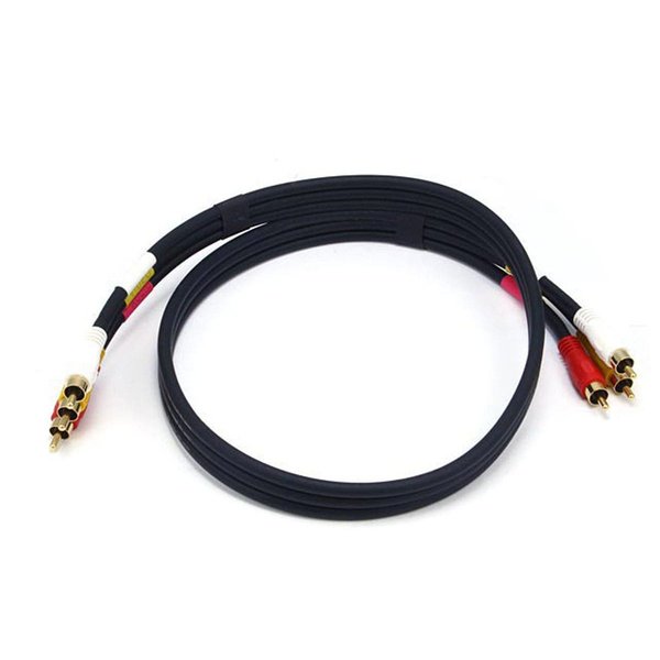 Triple RCA Dubbing Cable, RG59U, 3 ft.